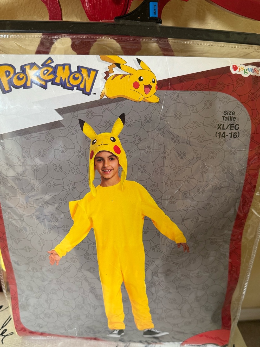 Pokemon Pikachu Deluxe Child Costume Size XL 14/16